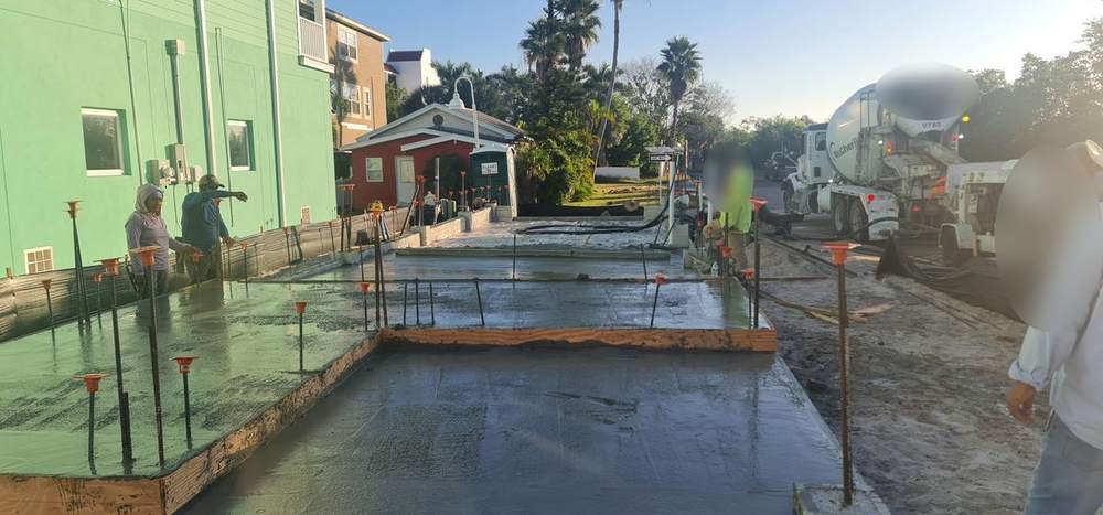 MMATGC concrete work — Completed slab on grade