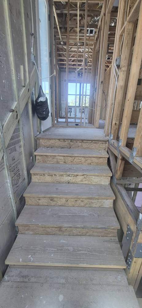 MMATGC framing work — Framed interior — depth to waterfront